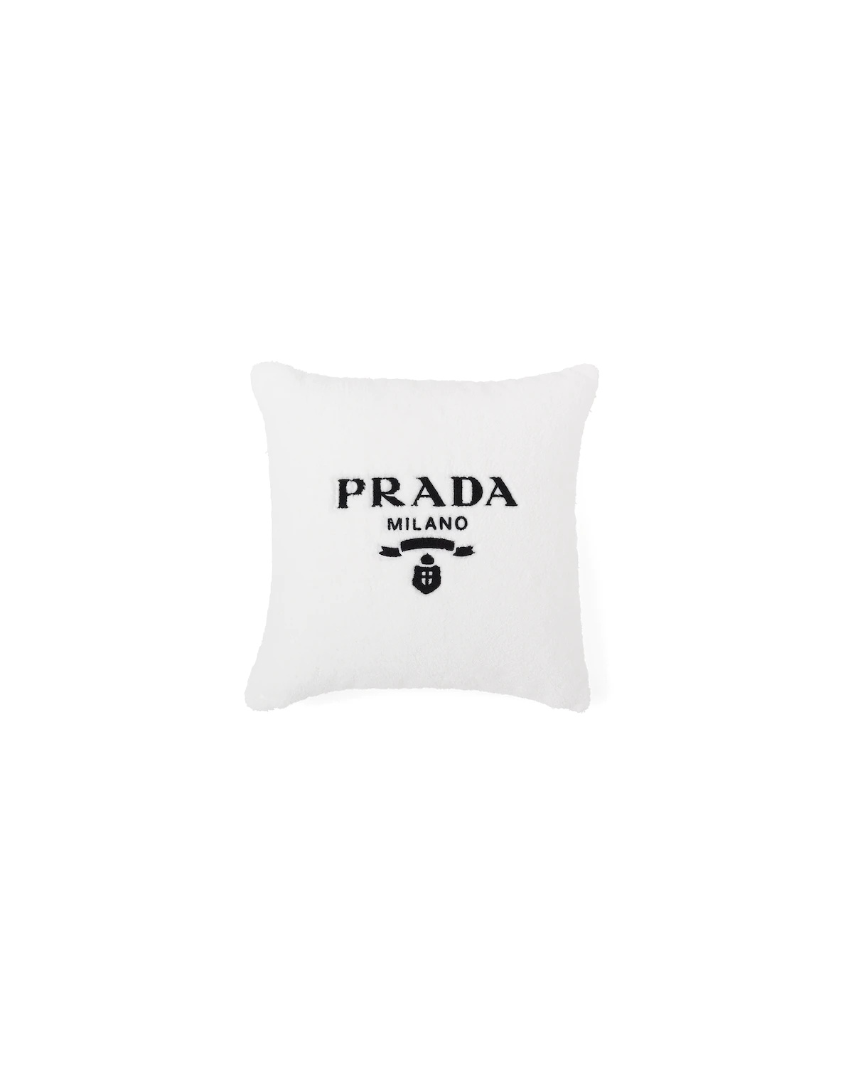 Embroidered terry pillow - 1