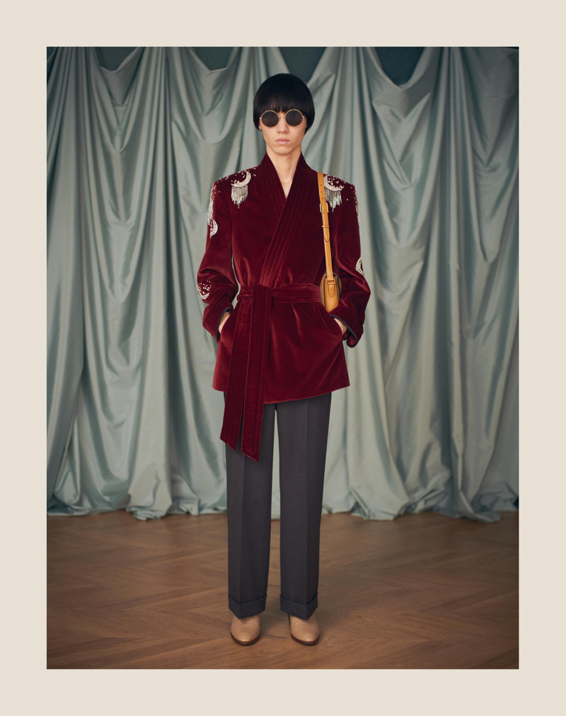 WOOL GABARDINE PANTS WITH TURN-UPS 9