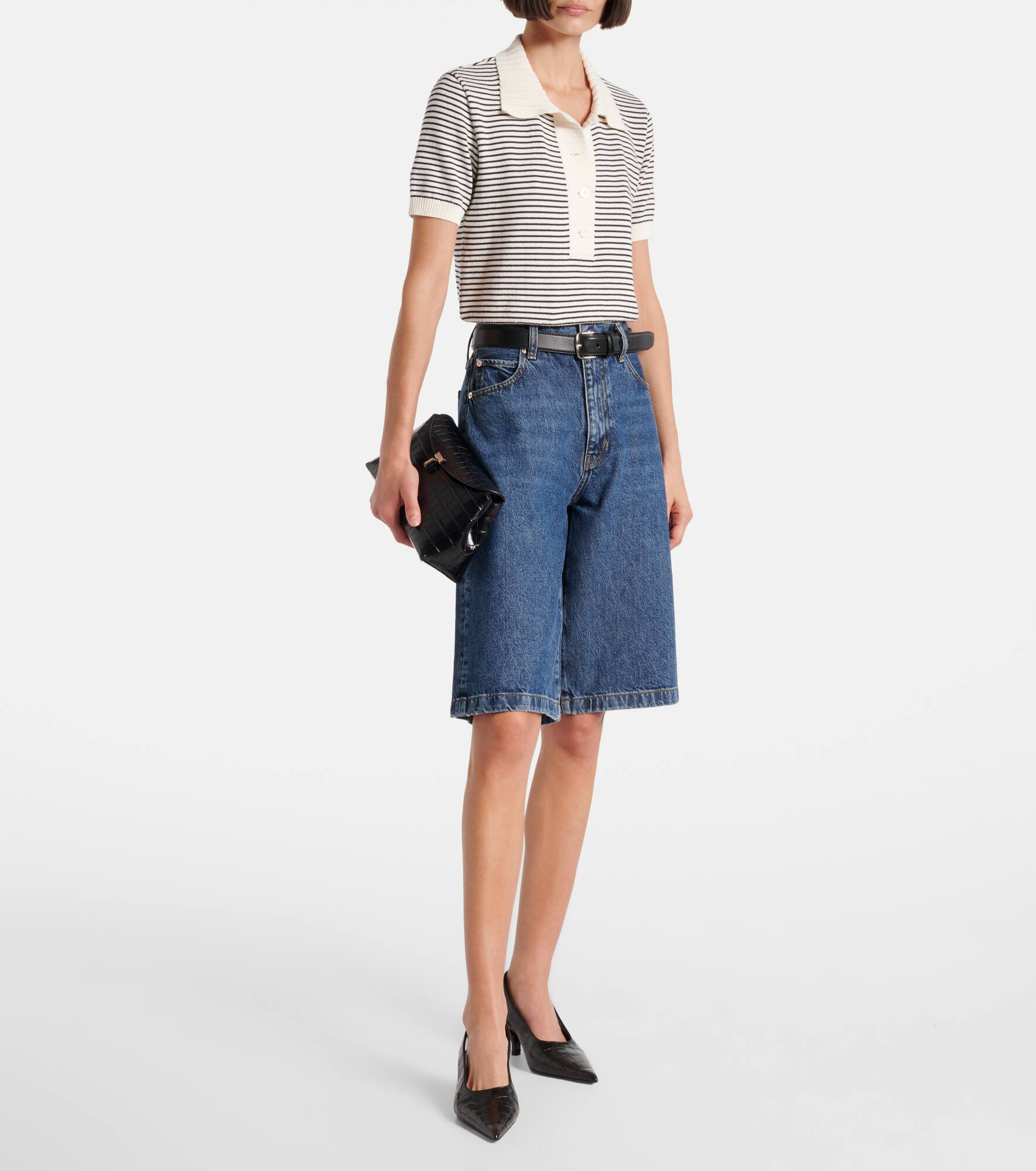Striped cotton polo shirt - 2