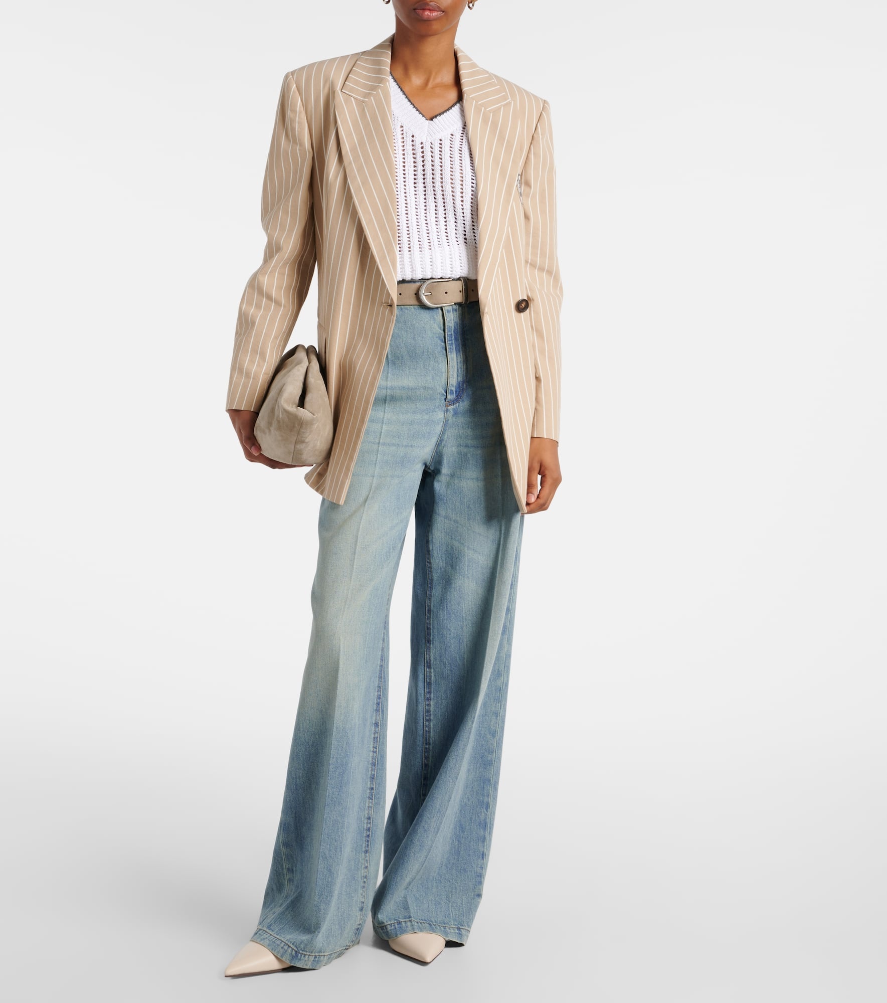 Low Slung high-waist wide-leg jeans - 2