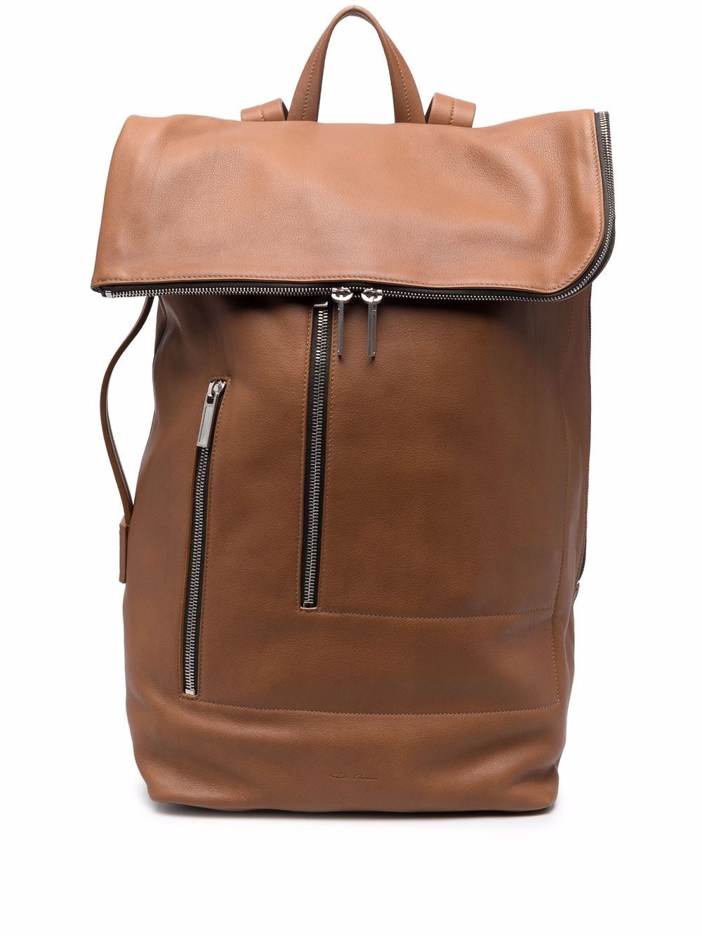 large leather backpack - 1