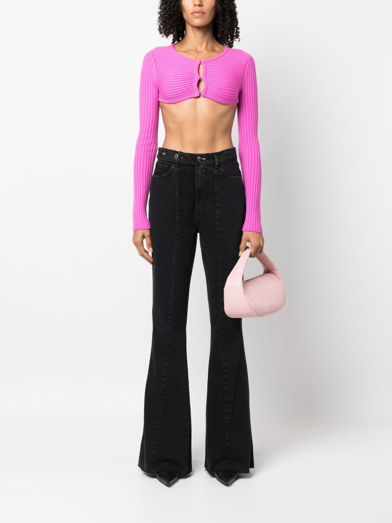 forte_forte ribbed-knit cropped top outlook