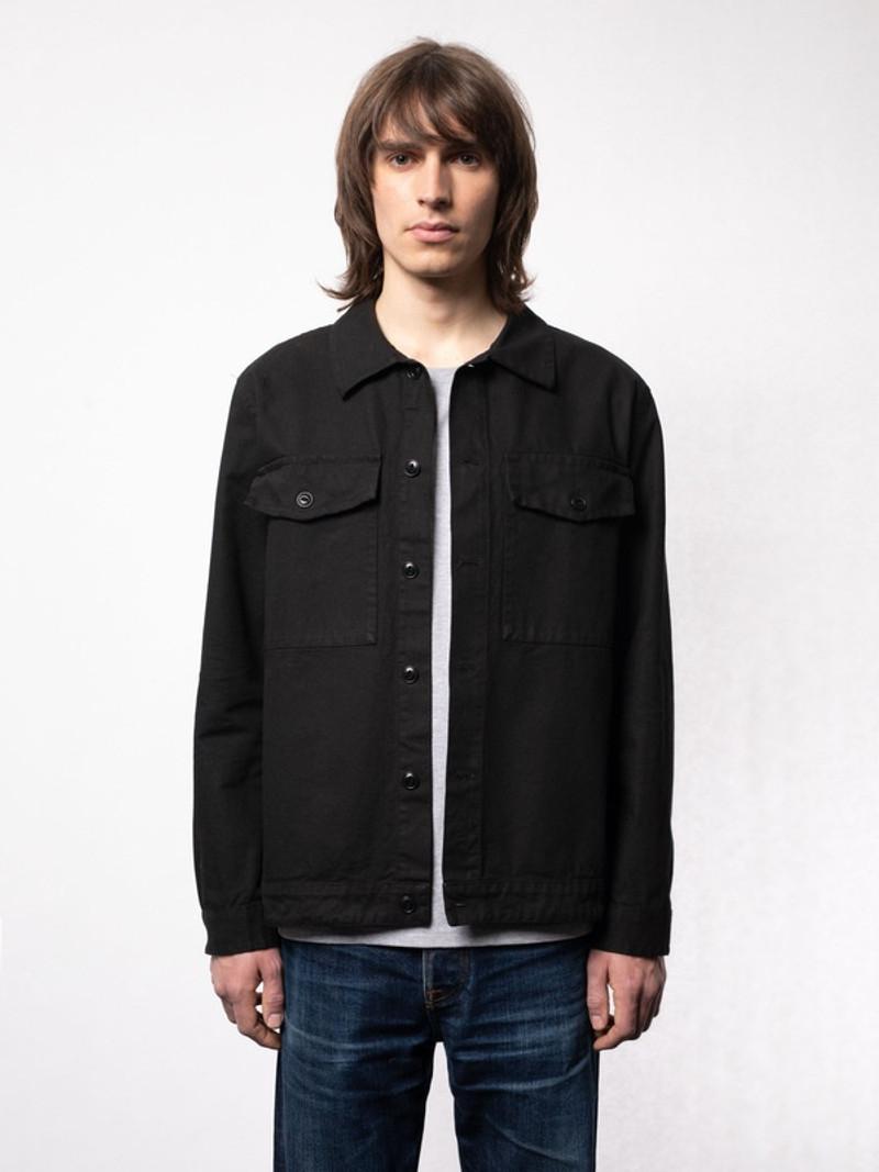 Colin Canvas Overshirt Black 3