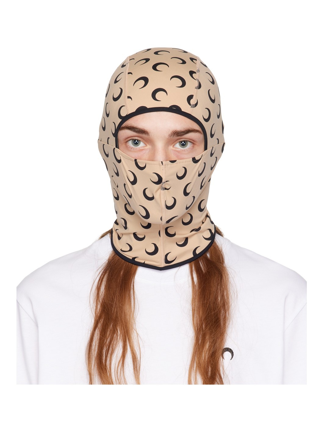 Beige All Over Moon Balaclava - 1