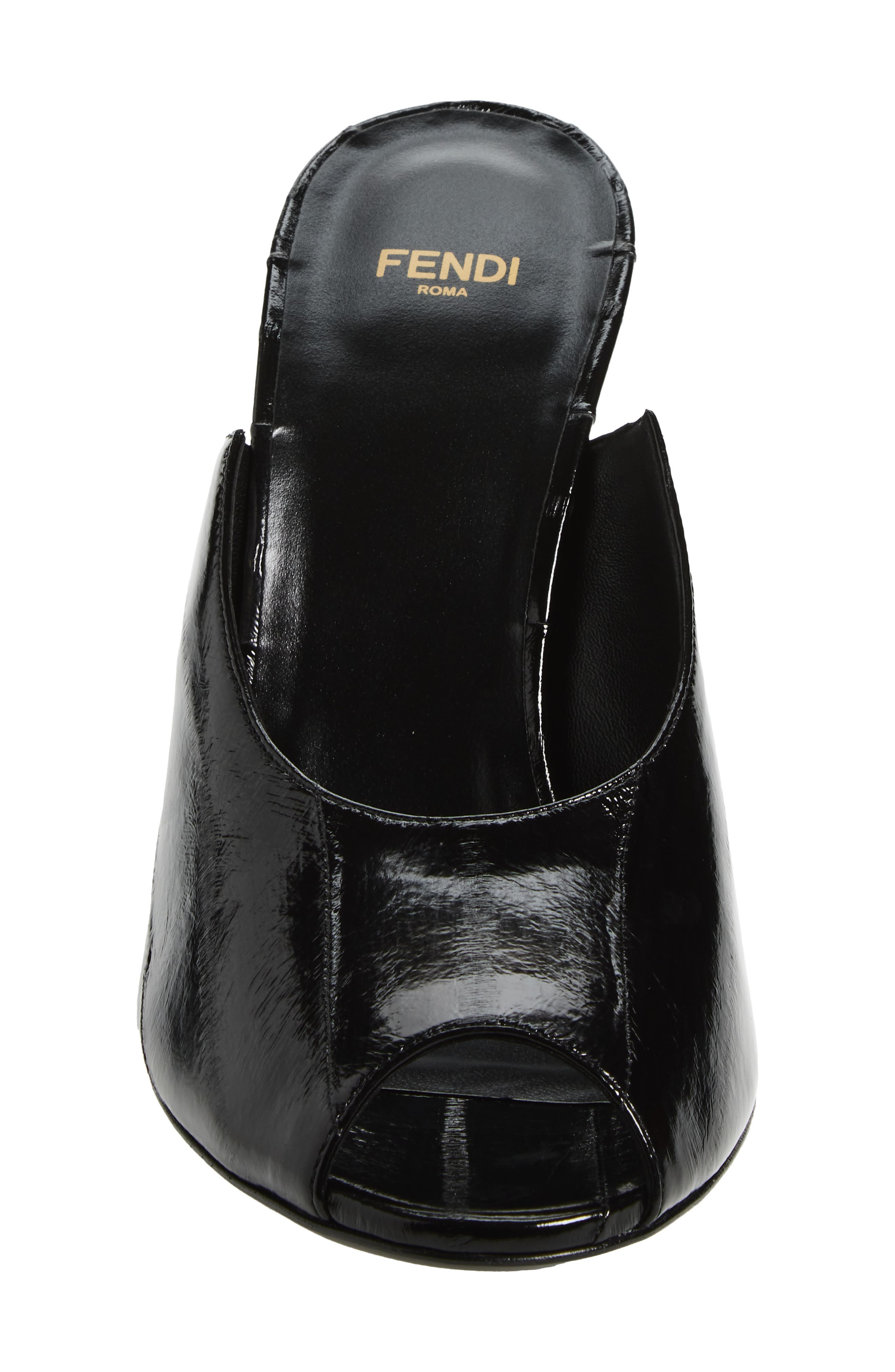 Fendi Show Genuine Eel Wedge Mule in Nero at Nordstrom - 4