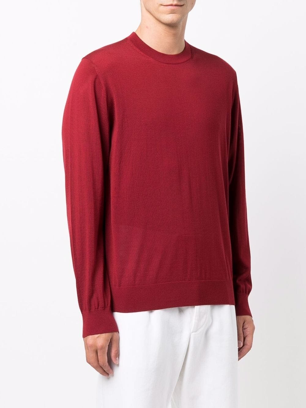 crew-neck wool jumper - 3