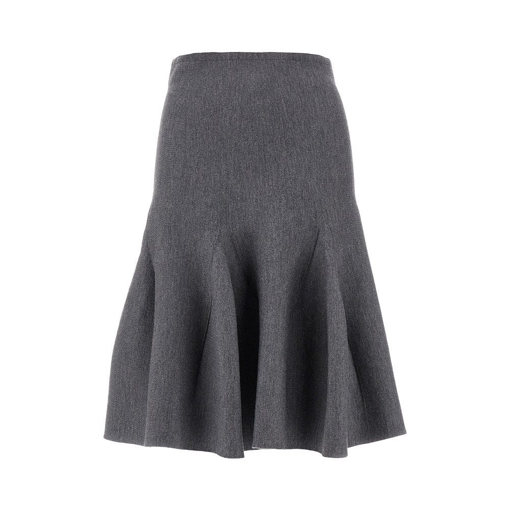 スカート Alaia GODET SKIRT ALAÏA MIDI SKIRT IN SCULPTURAL GODET KNIT |ALAÏA US