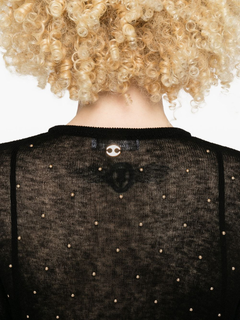 studded long-sleeve maxi dress 5