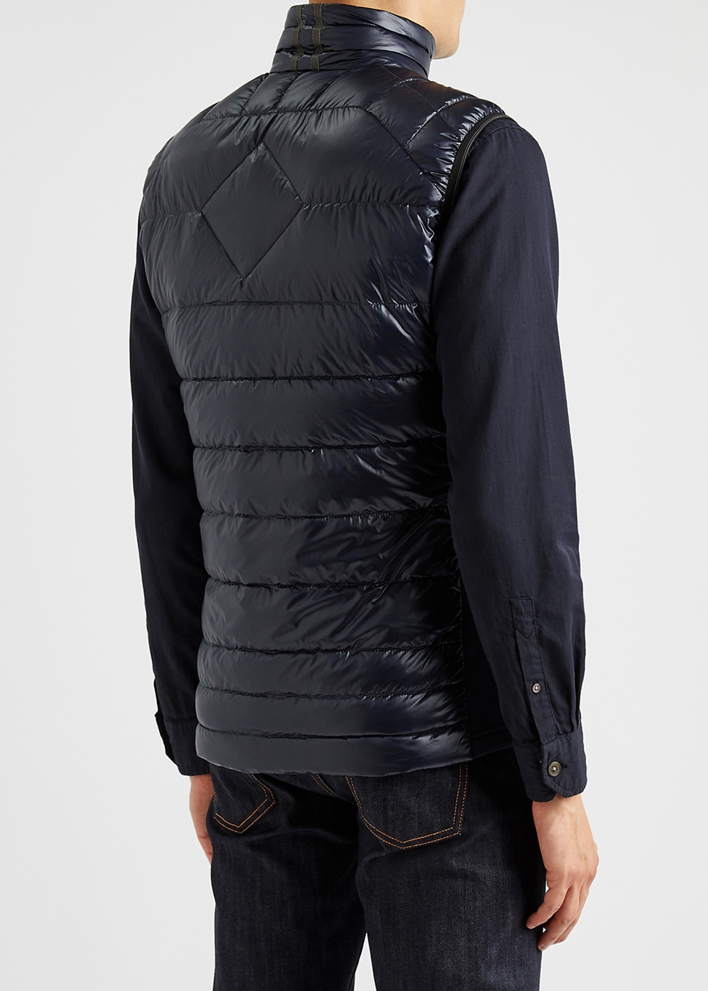 Hybridge Lite navy quilted shell gilet - 3