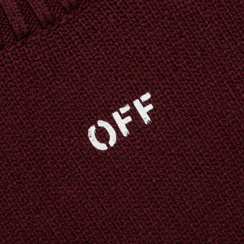 오프 화이트 C / O VIRGIL ABLOH DIAG ARROW KNIT CREWNECK - BAROLO 화이트 3