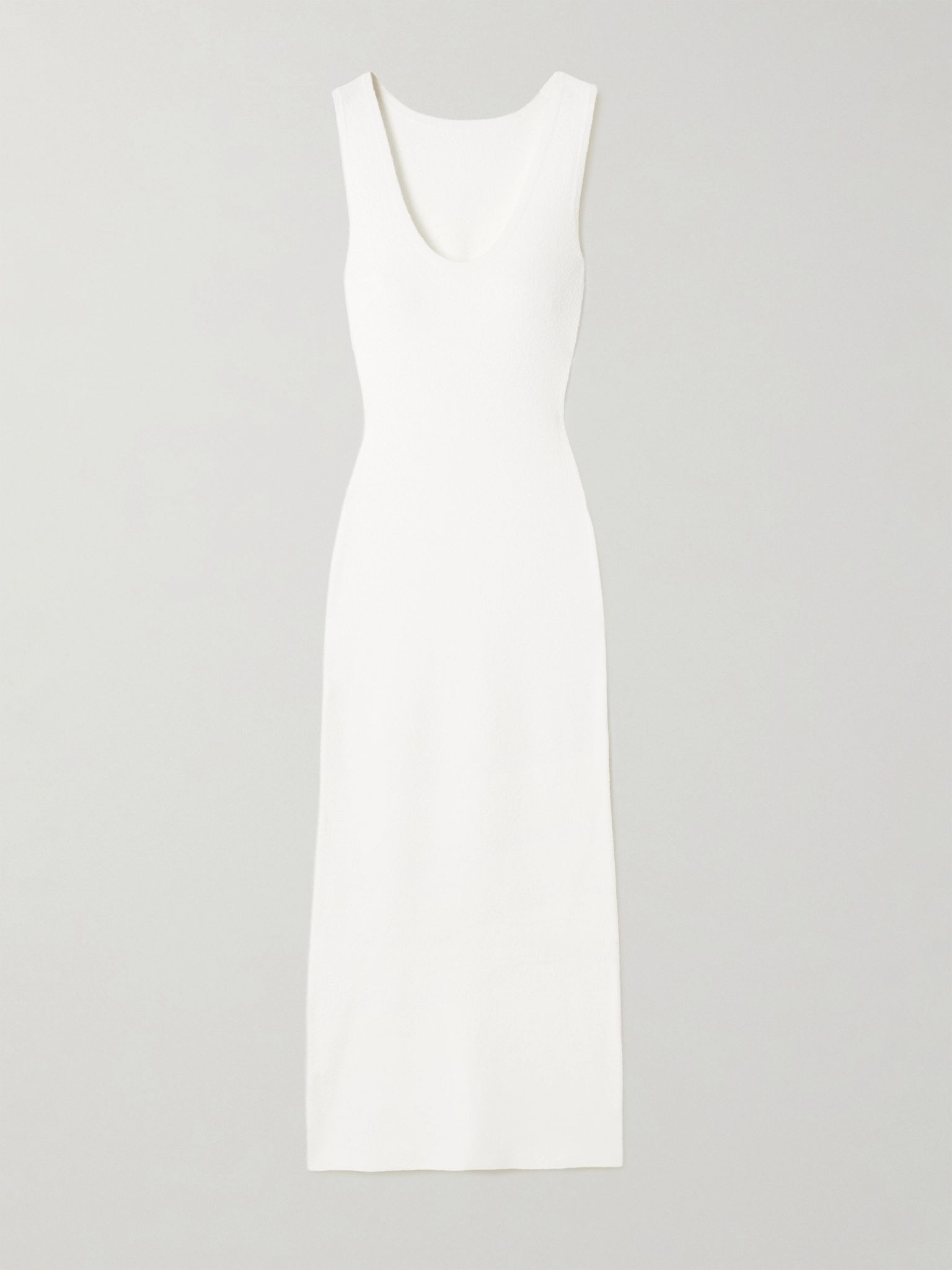 Chiara cotton-blend bouclé maxi dress White - 1