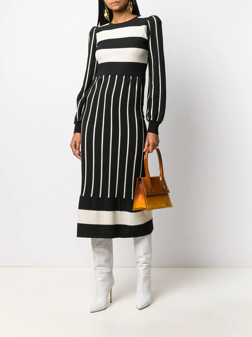 striped knitted dress - 2