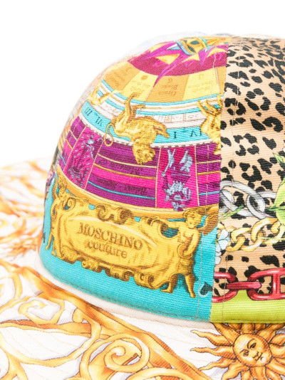 Moschino mixed-pattern cotton sun hat outlook