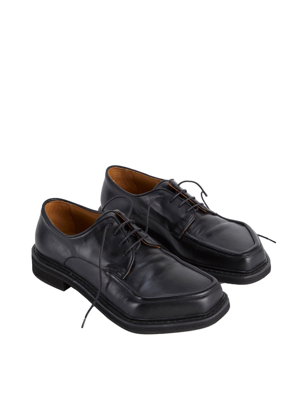 靴 magliano 21ss monster derby 40 Magliano Black Leather Forever Monster Derby Magliano