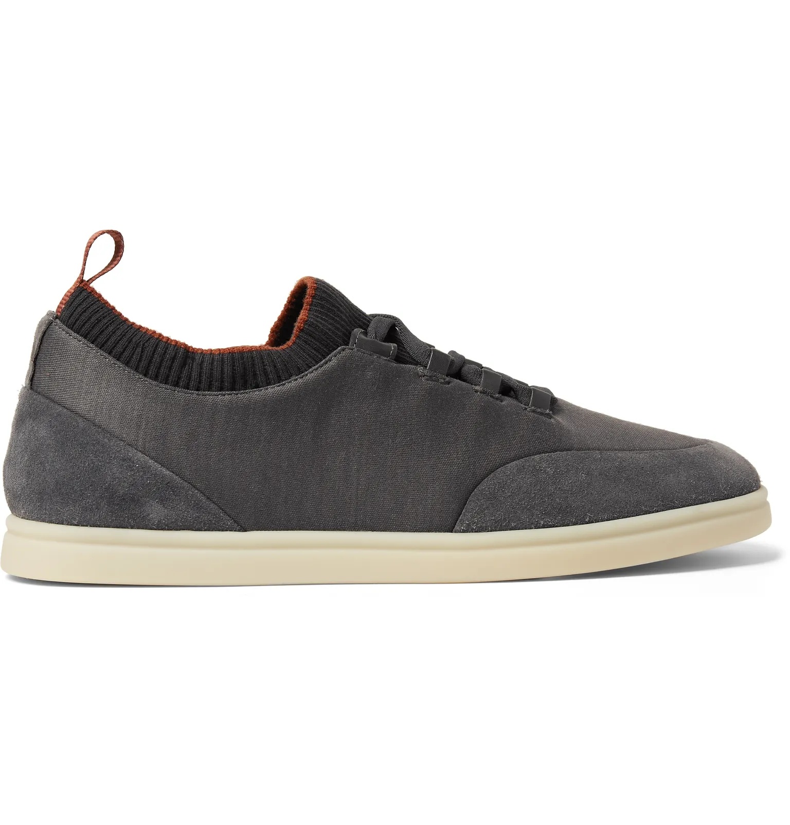 Soho Walk Suede-Trimmed Merino Wool Sneakers - 1