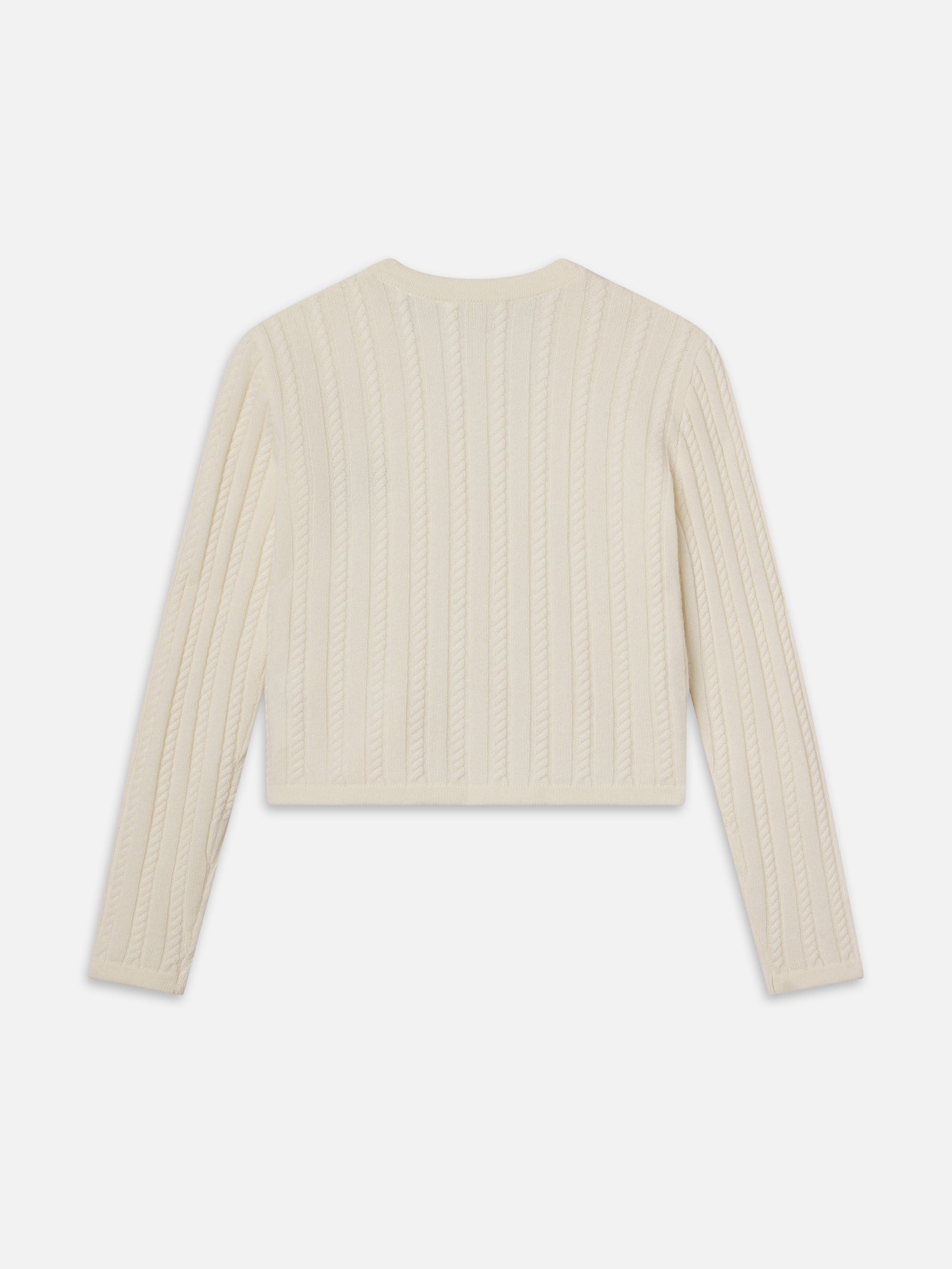 Ritz Cable Cardigan in Cream - 5