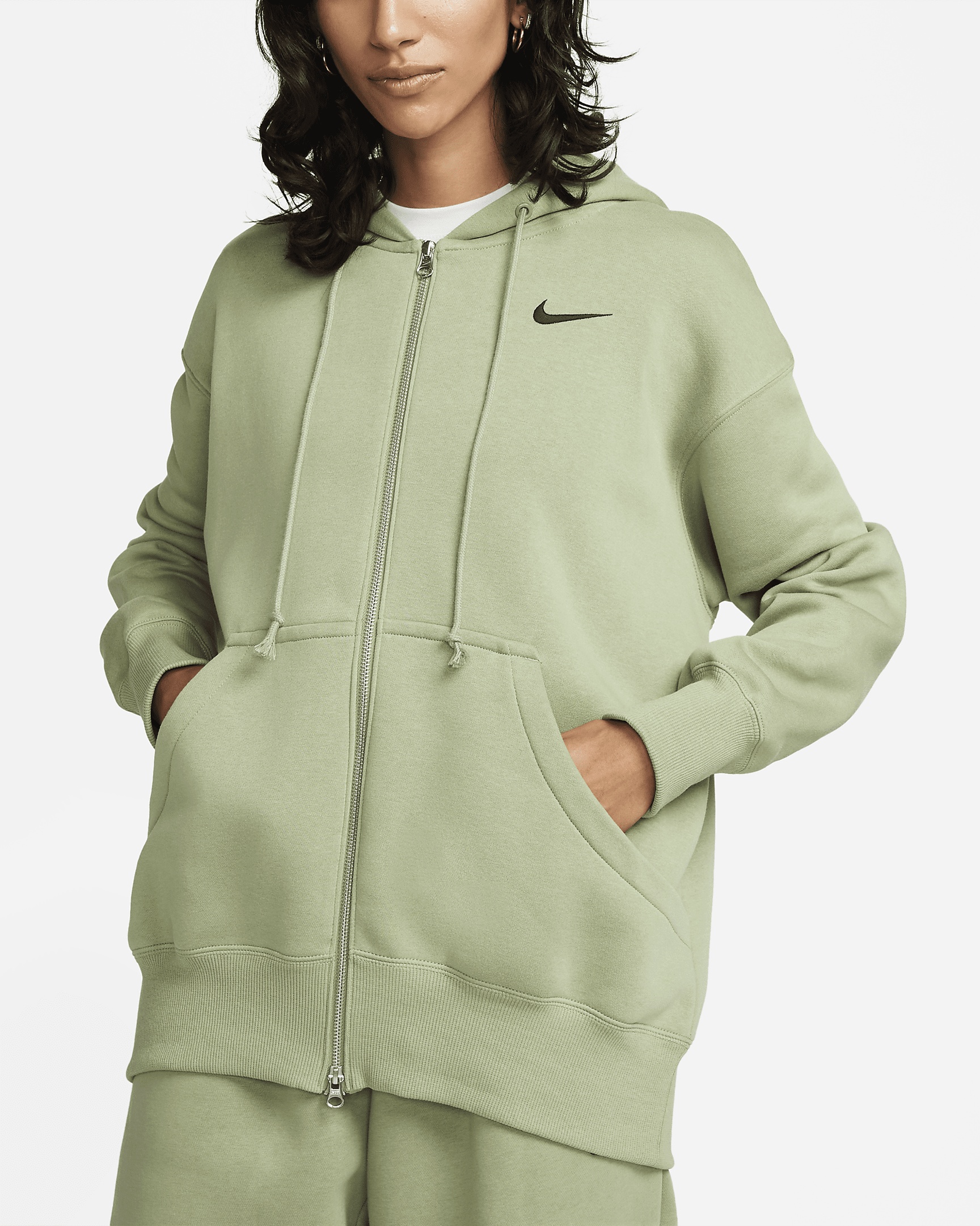 Women's Nike Sportswear Phoenix Fleece Oversized Full-Zip Hoodie - 6