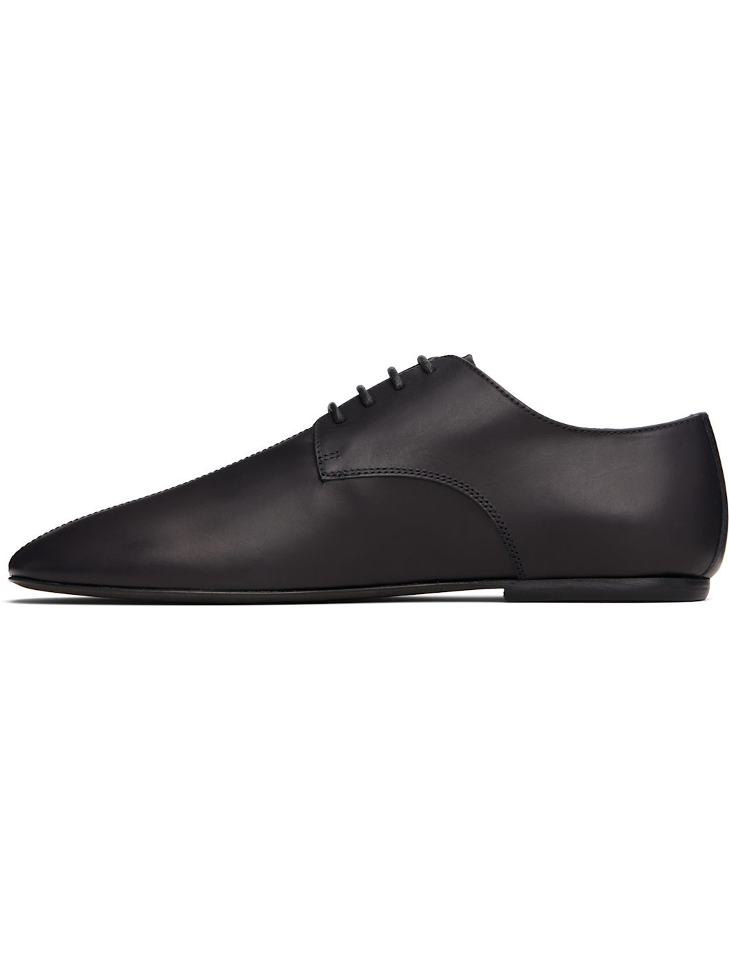 Black Leather Derbys - 3