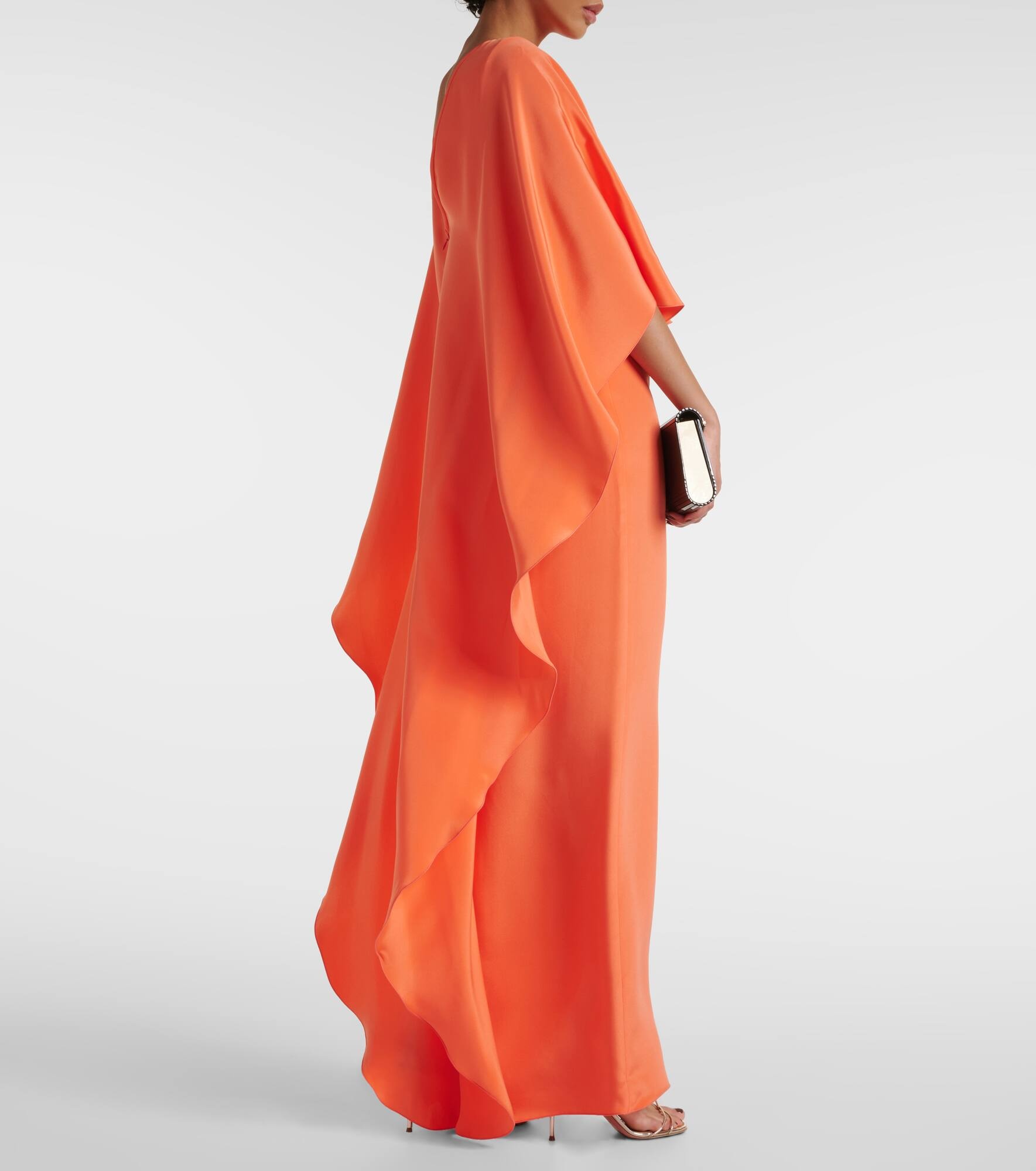 Elegante Baleari silk crêpe de chine gown - 6