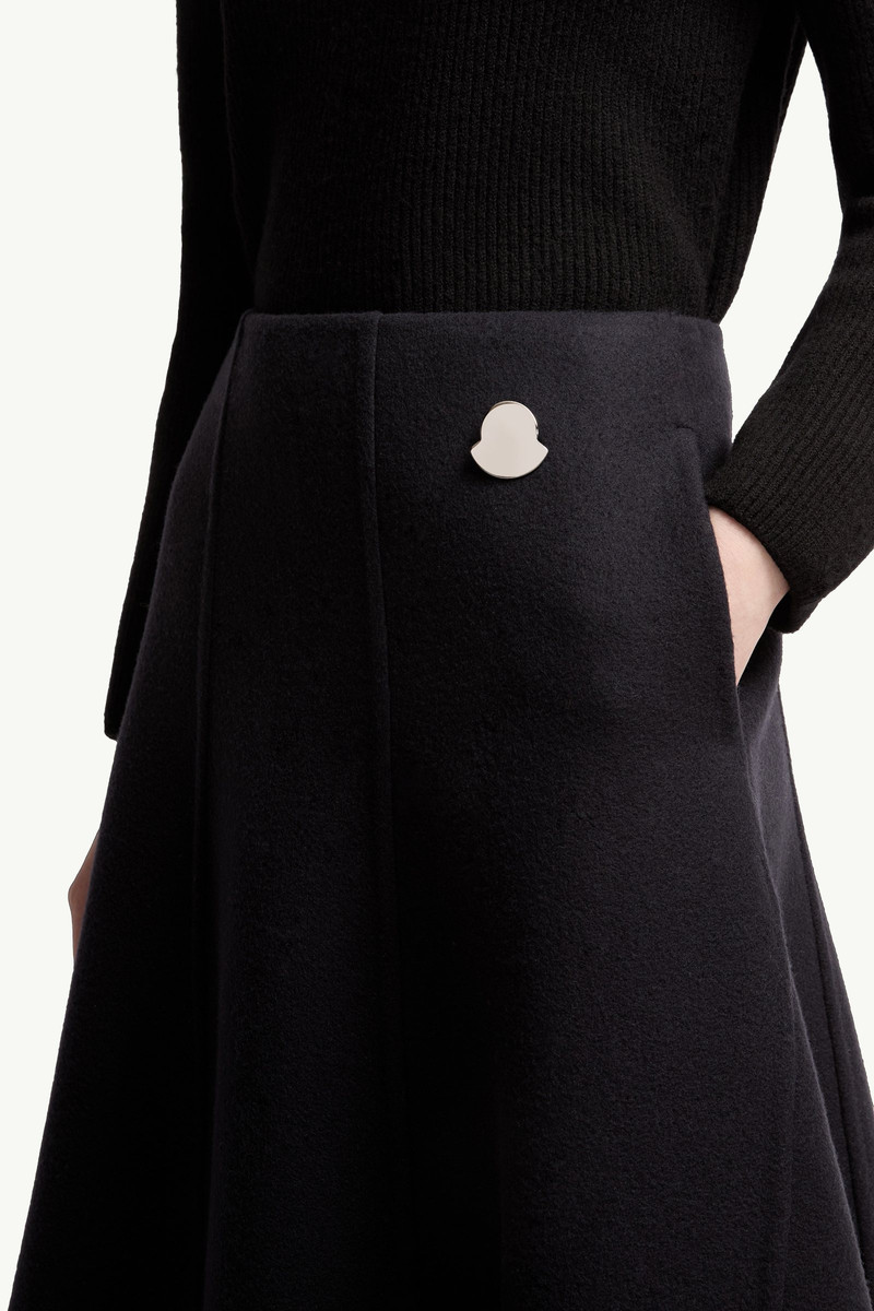 Moncler + JIL SANDER Wool Midi Skirt 6