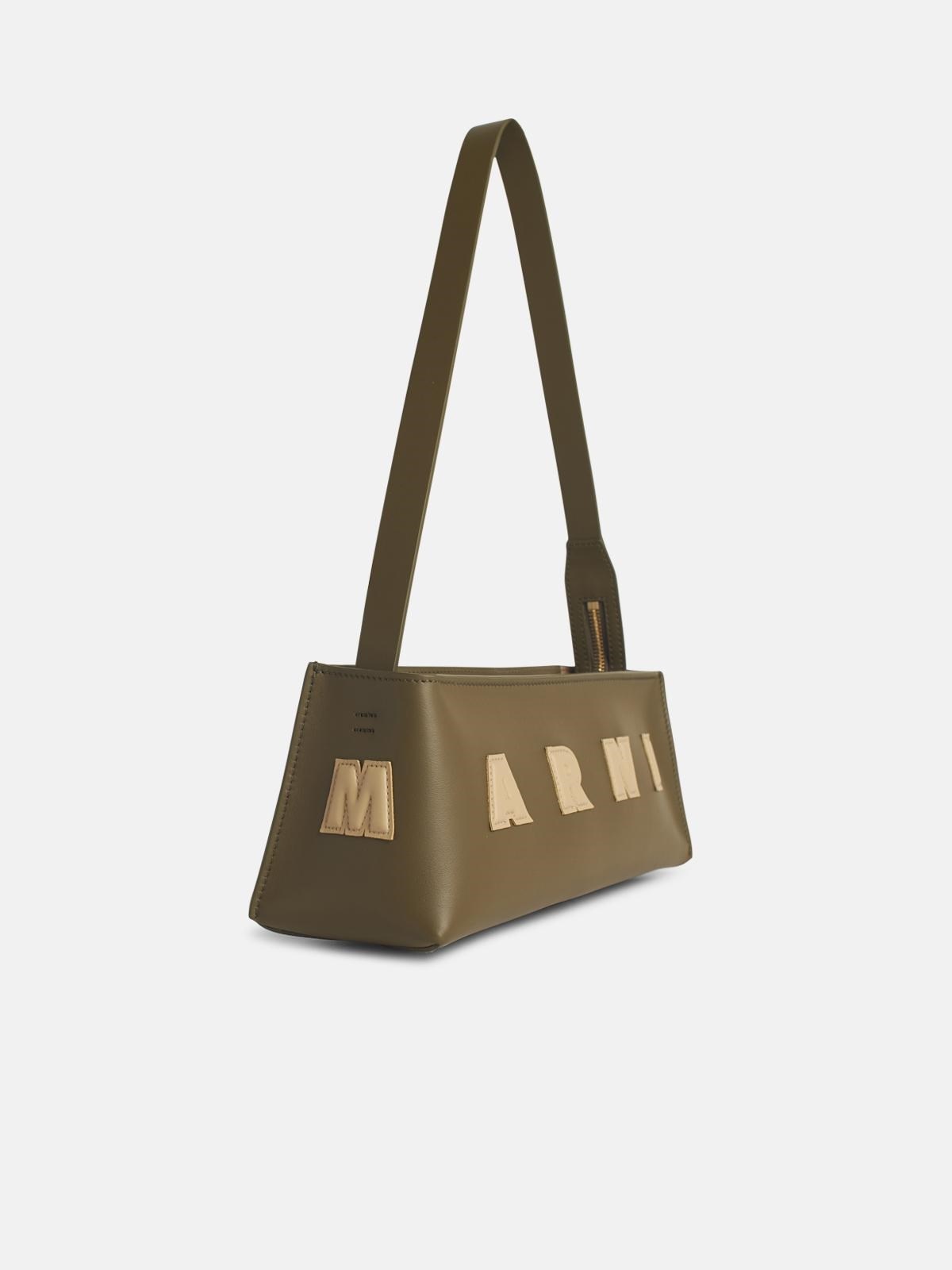 MUSEO BAGUETTE BAG IN GREEN LEATHER - 2