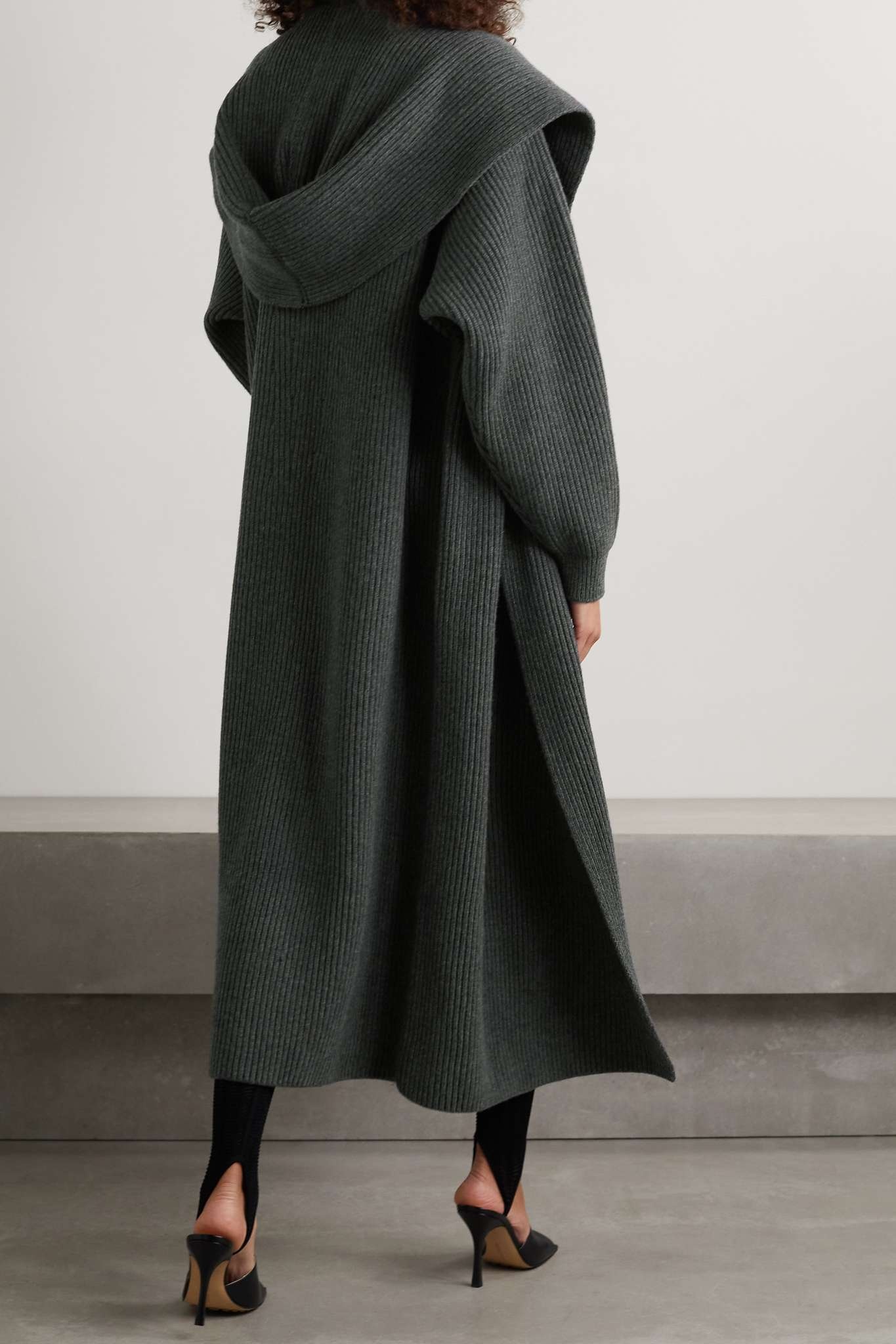 Ribbed wool and cashmere-blend cardigan - 3