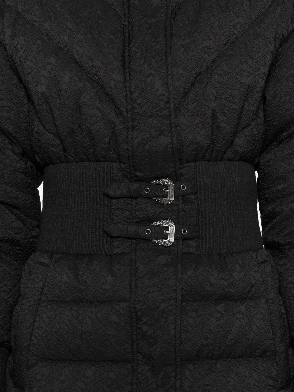 quilted belted jacket - 5
