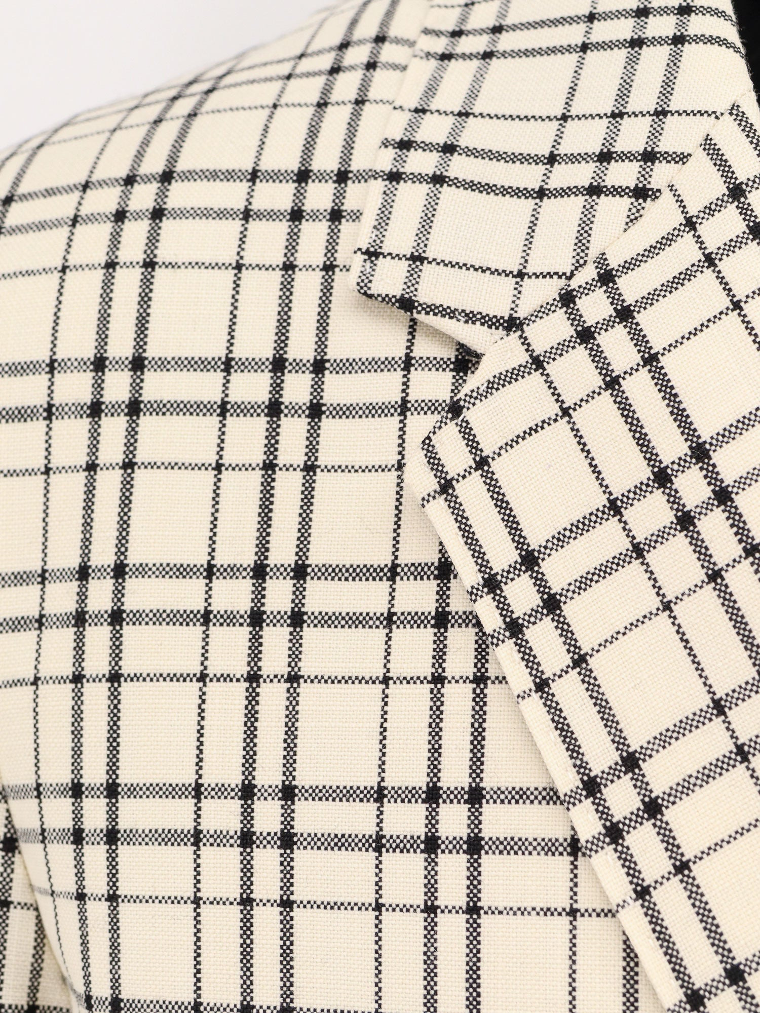 Ami Paris Virgin Wool Blazer With Madras Motif - 5