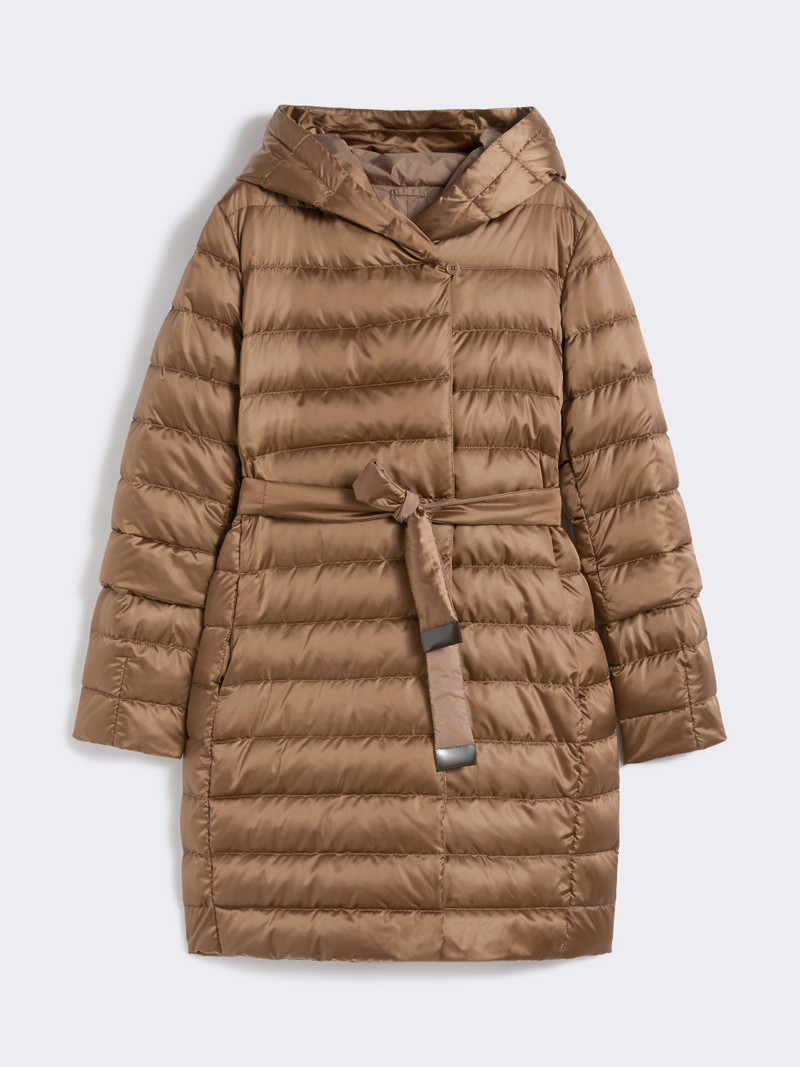 NOVEF Reversible down jacket in water-repellent satin 1