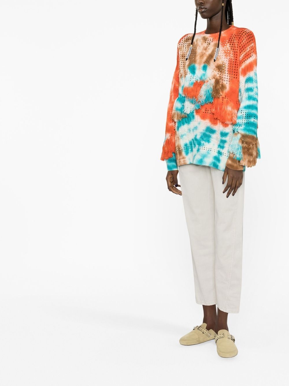 California Dreamin' net-knit jumper - 4