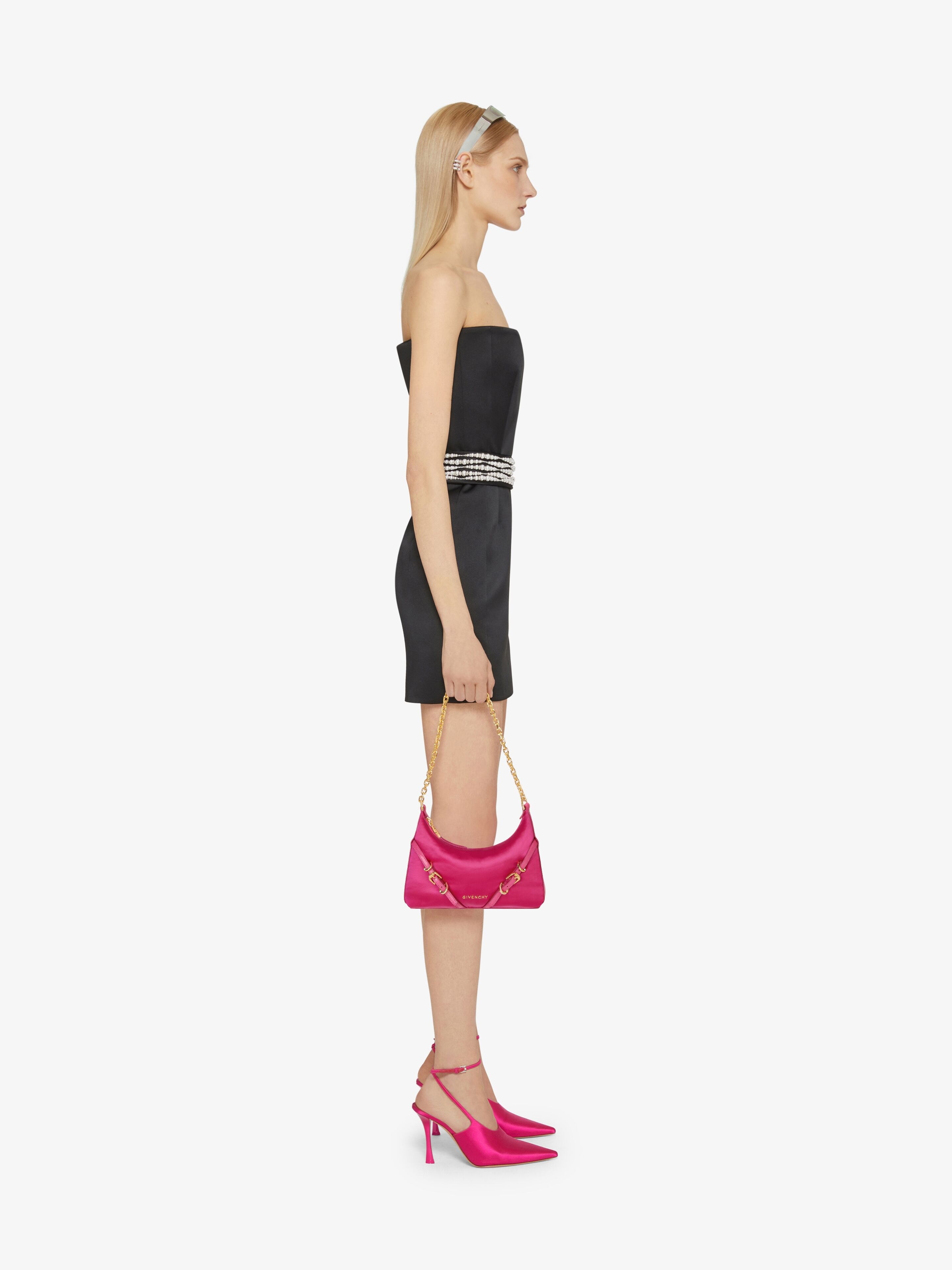VOYOU PARTY BAG IN NYLON SATIN - 3