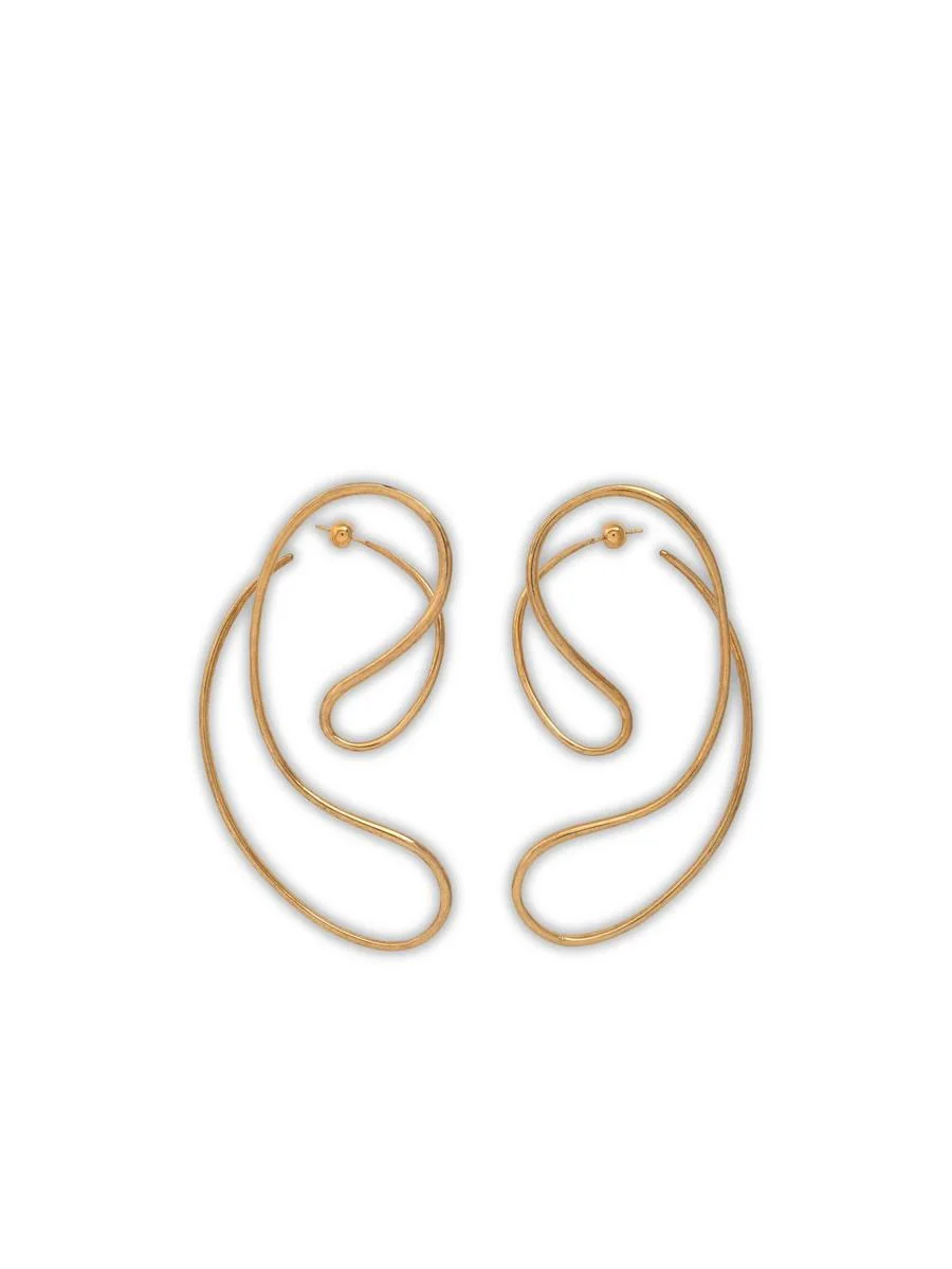 Panconesi Gold 'P Continua Large' Earrings - 1