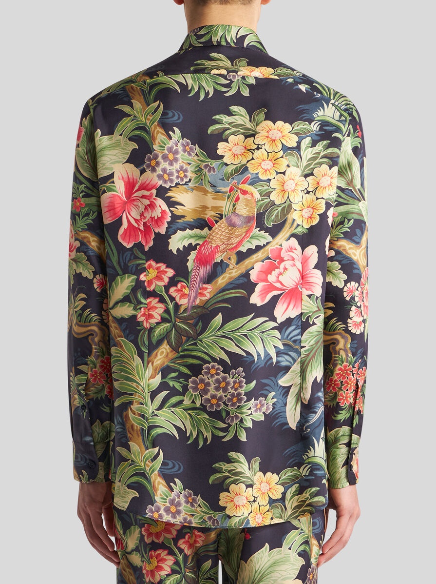 PRINTED SILK SHIRT - 5