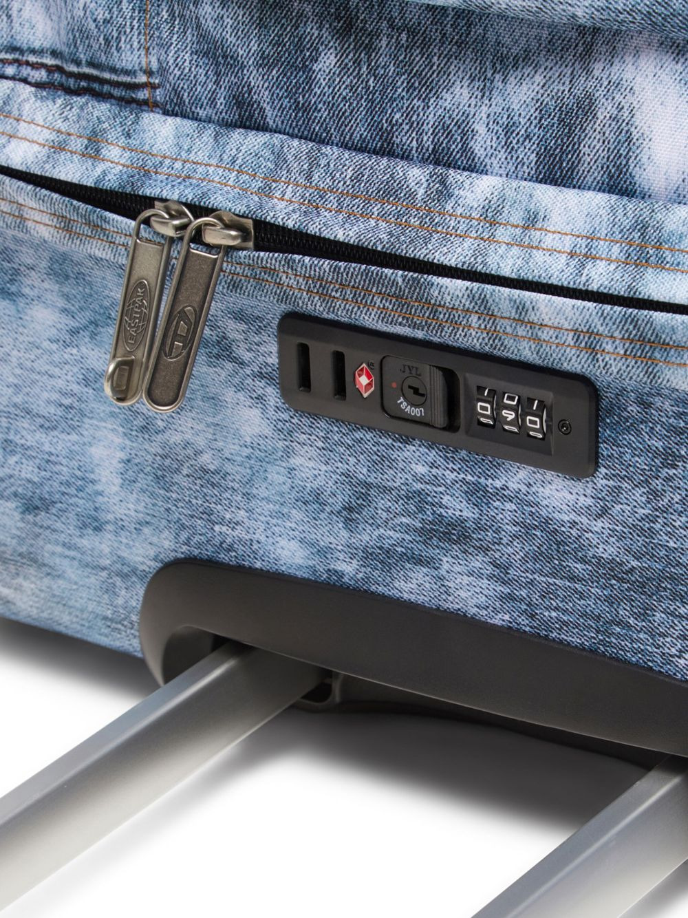 x Eastpak denim-effect wheeled trolley - 5