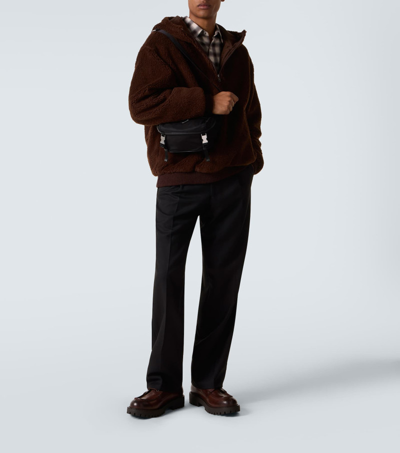 Prada Wool-blend teddy jacket outlook