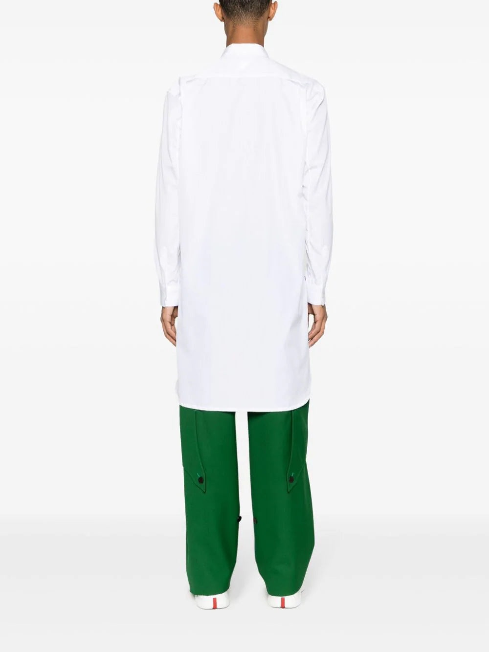ASYMMETRIC-HEM COTTON SHIRT - 4
