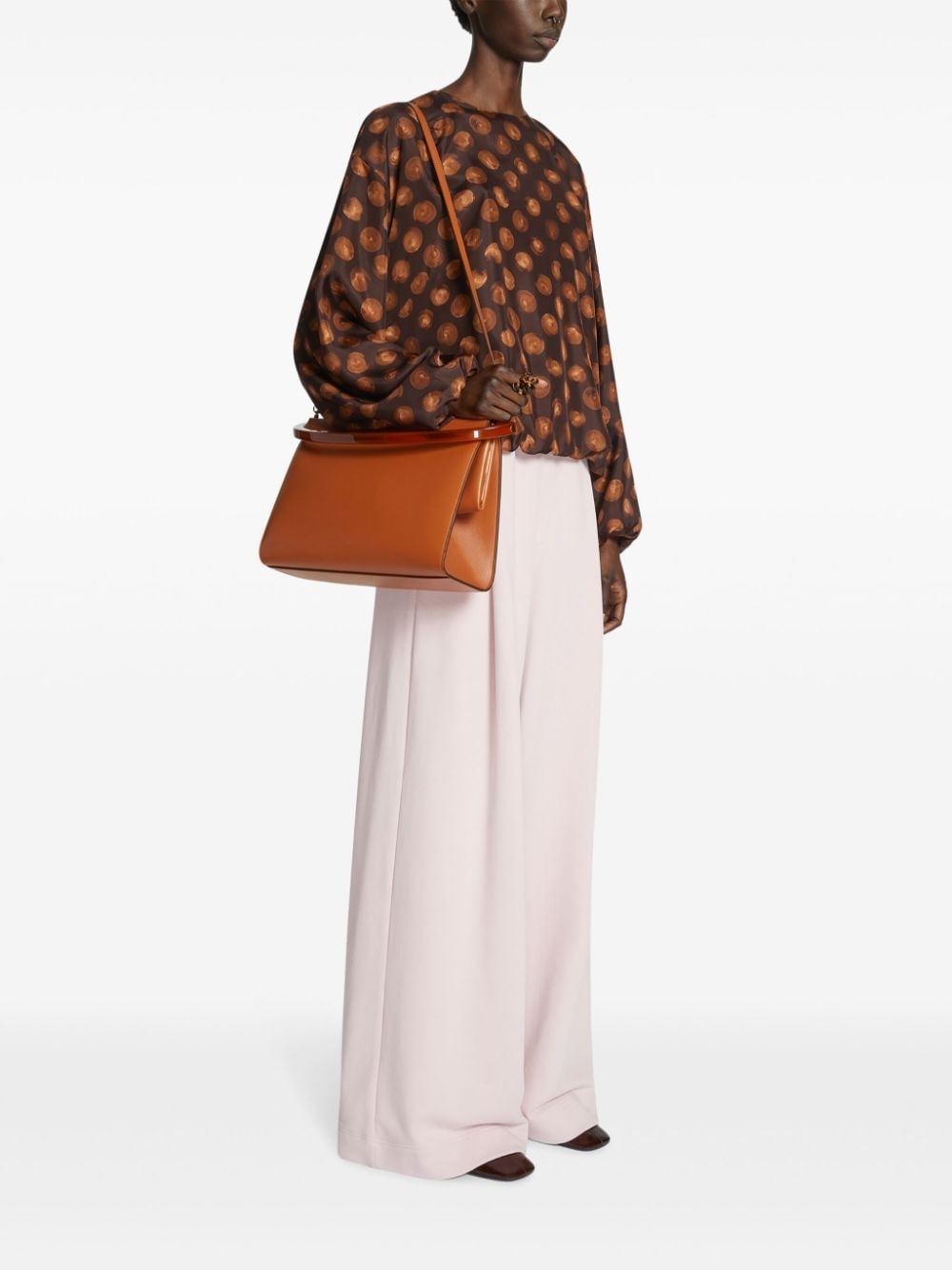 large leather tote bag - 3