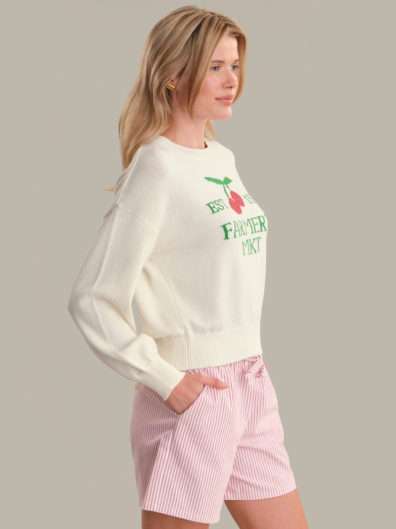 525 america Clover: Market Graphic Cotton Sweater outlook
