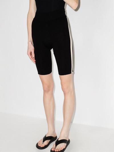 ST. AGNI side-stripe cycling shorts outlook