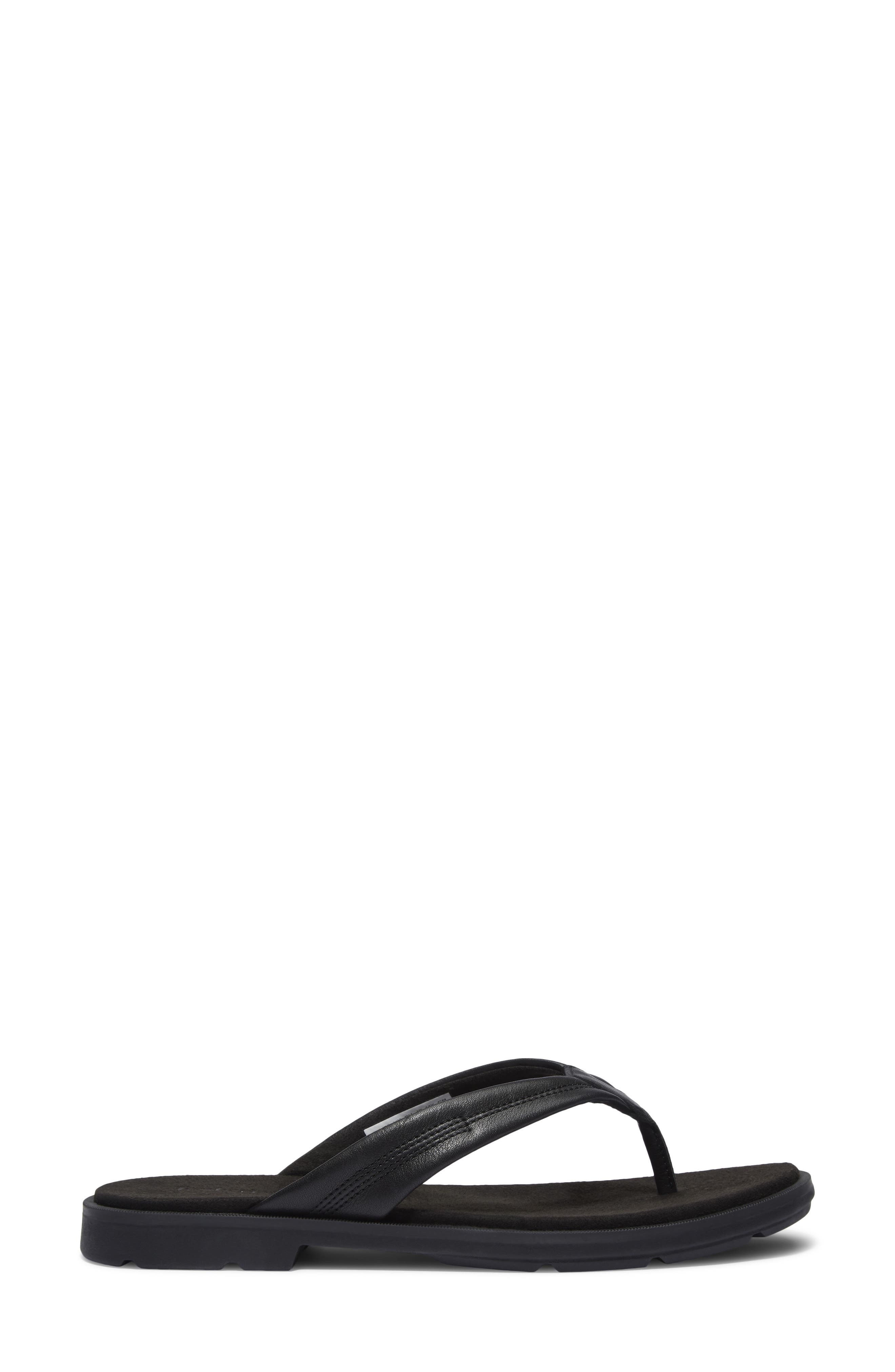 Timberland Calista Bay Flip Flop in Black Full Grain at Nordstrom - 3