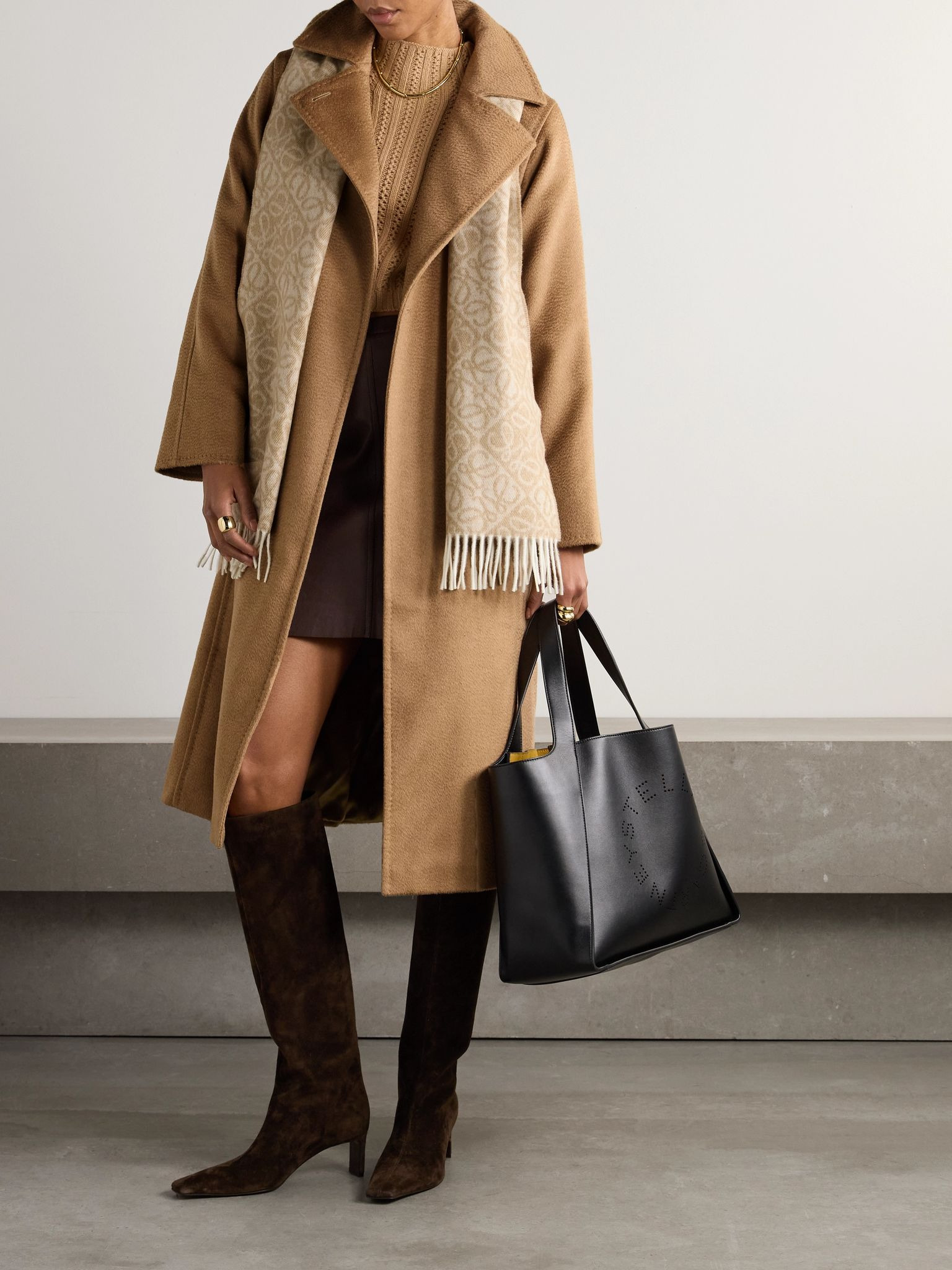 Manuela Icon belted camel hair coat Camel - 2
