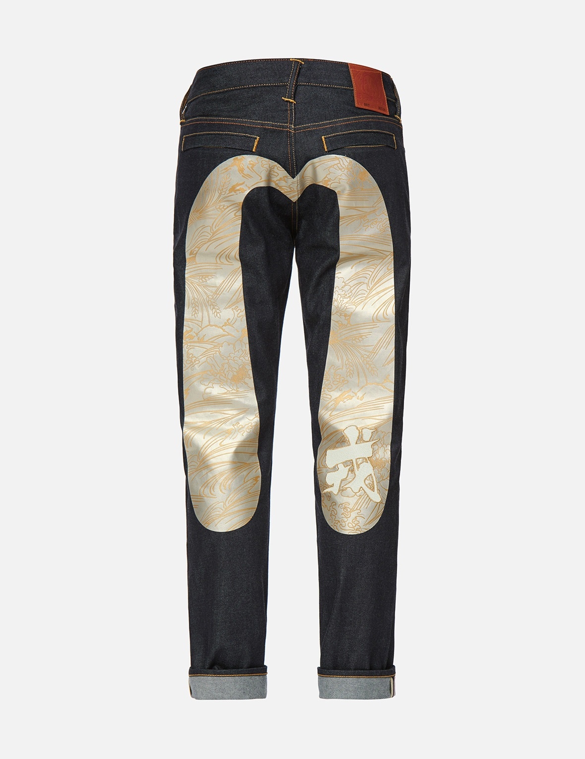 GRAINS-PATTERN DAICOCK CARROT FIT JEANS #2017 - 2