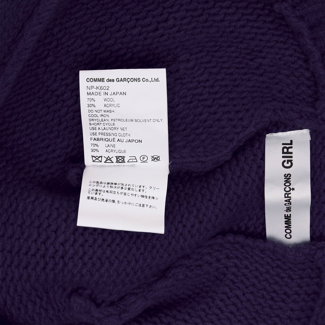 Big Bowknot Pony Tail Knit Cap - 3