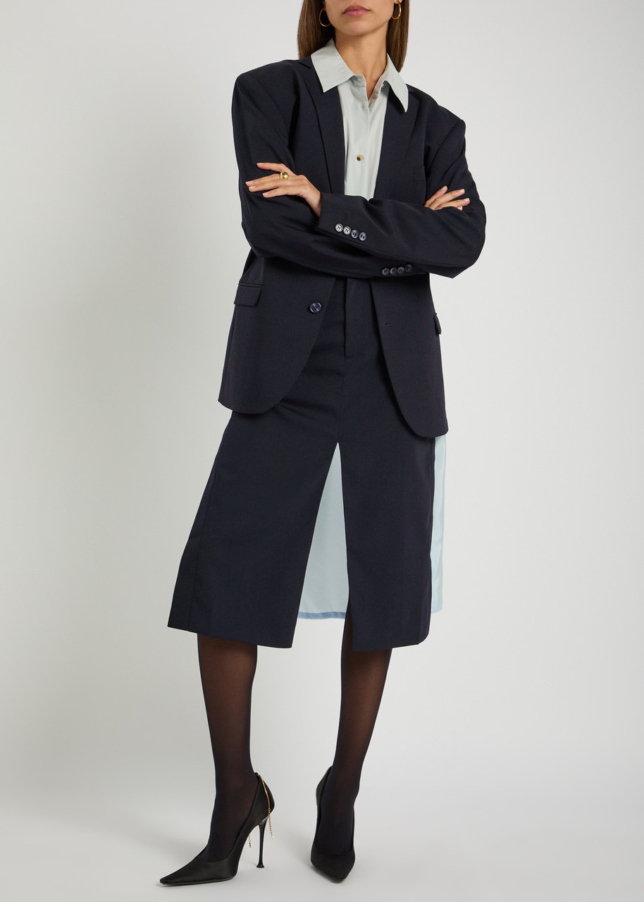 Bettter Ellis Panelled Wool-blend Midi Skirt - 4