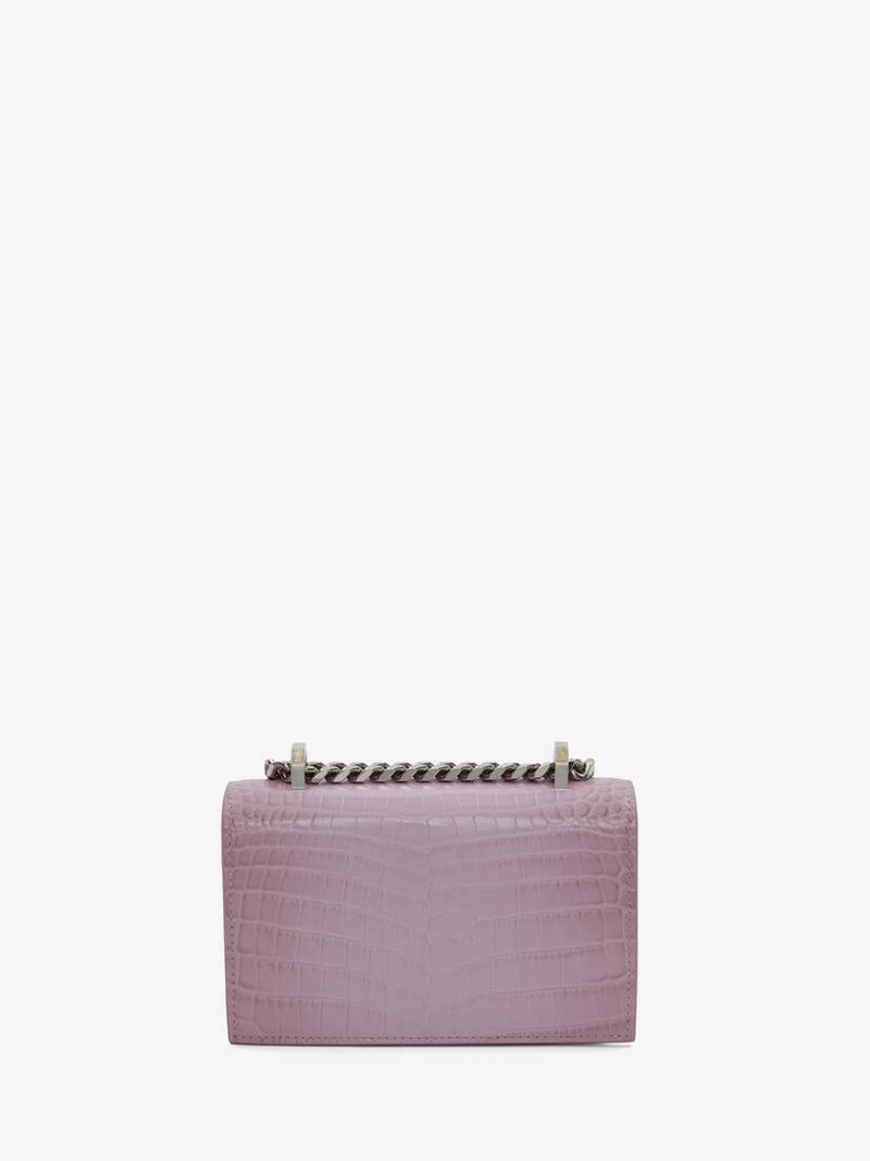 Women's Mini Jewelled Satchel in Antique Pink 3