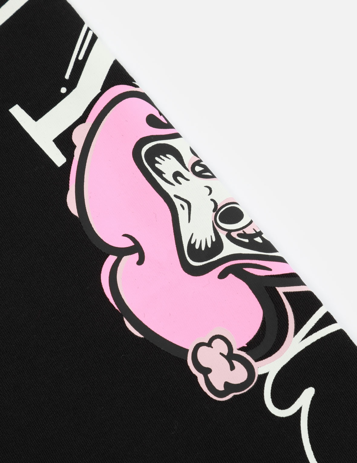 GRAFFITI DARUMA SLOGAN PRINT LONG-SLEEVE T-SHIRT - 8