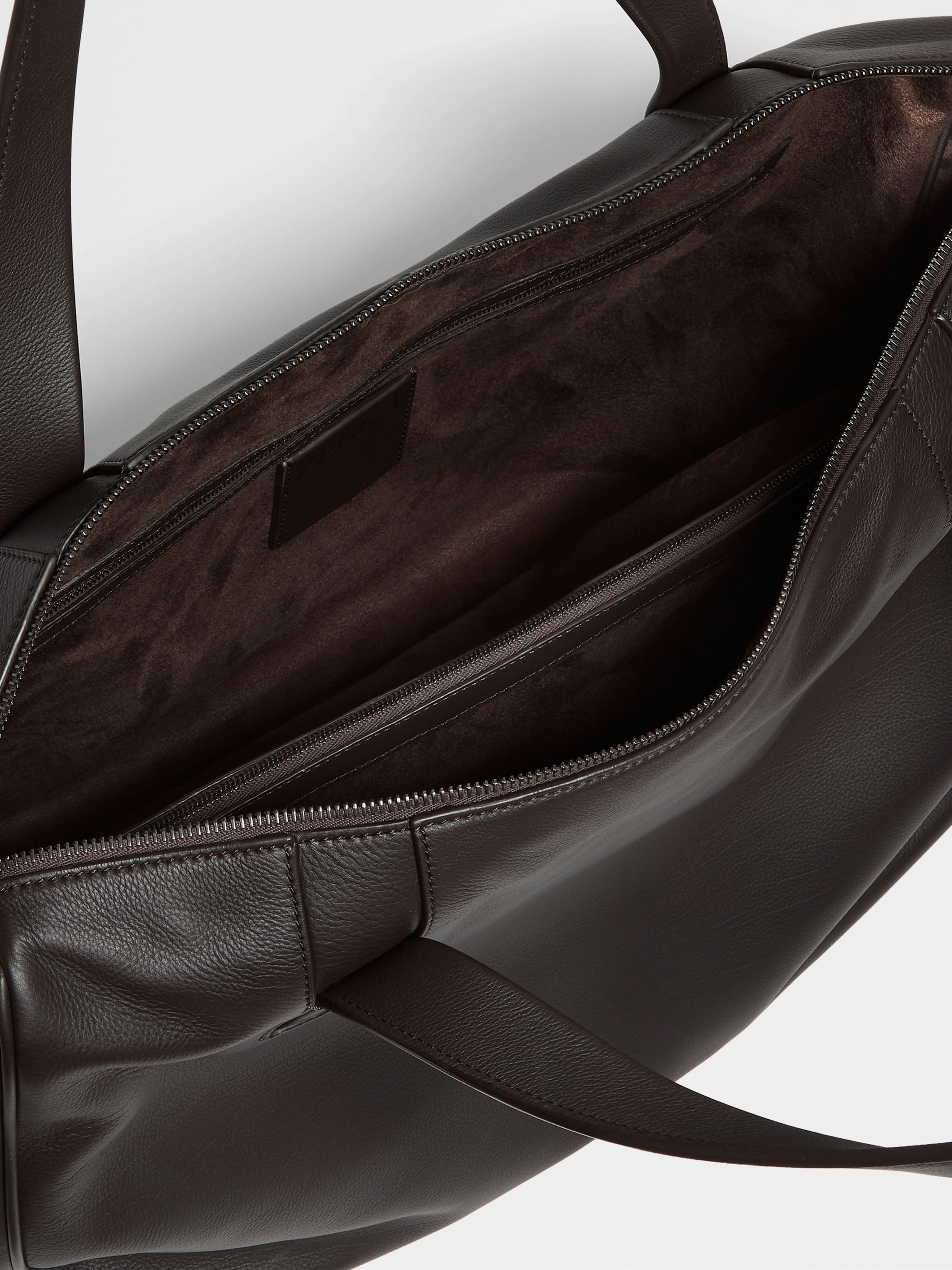 DARK BROWN SECONDSKIN BUSINESS BAG - 4