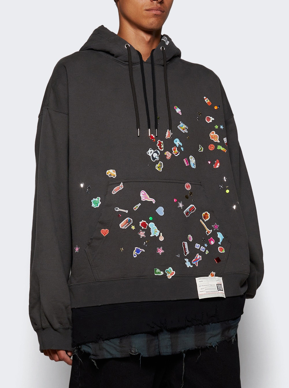 Triple Layered Hoodie Black - 2