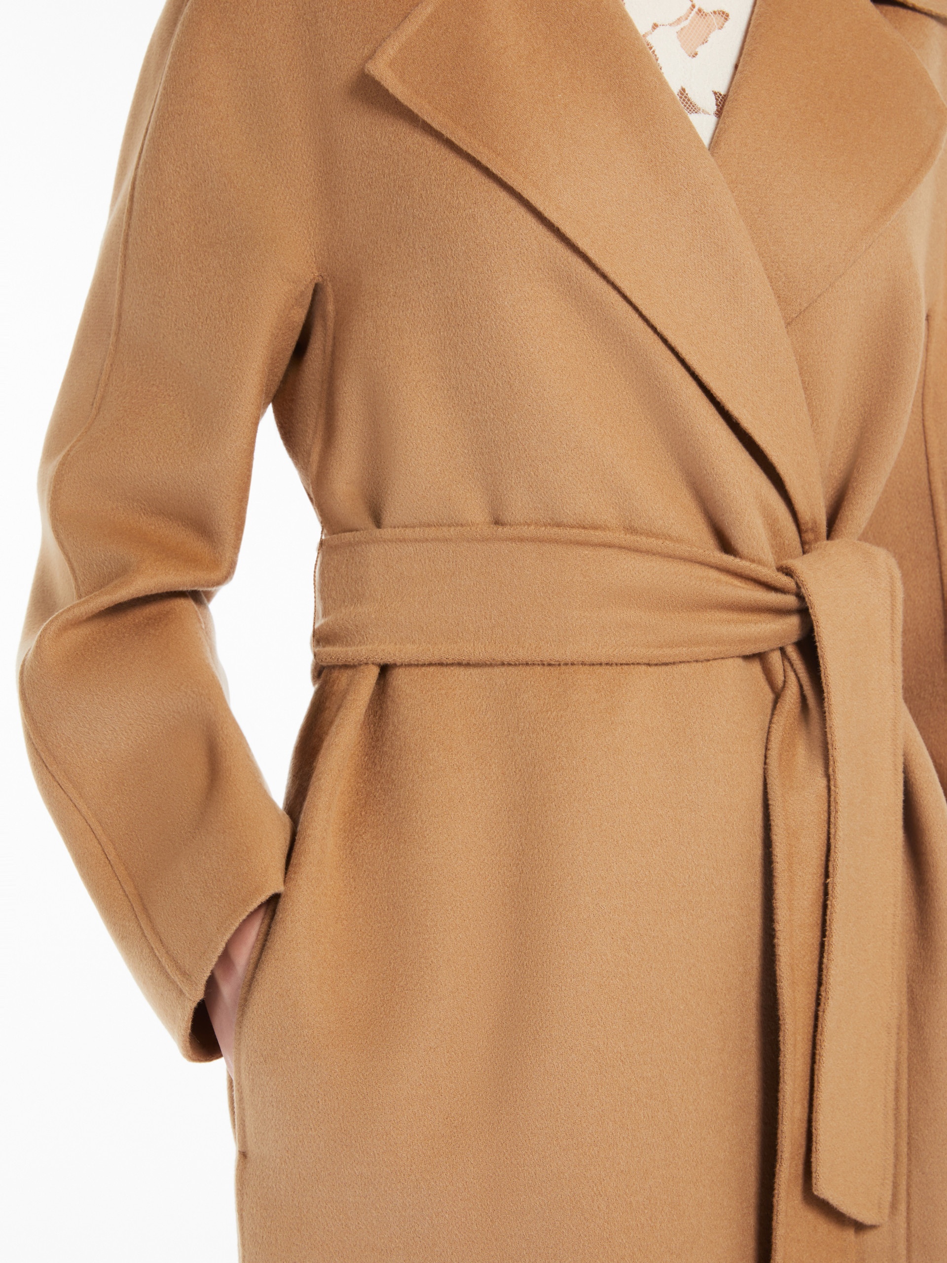 CLES Wool, cashmere and silk wrap coat - 5