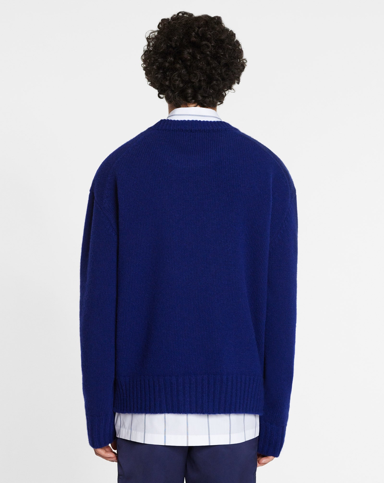 CASHMERE SWEATER WITH ROUND NECK - 4